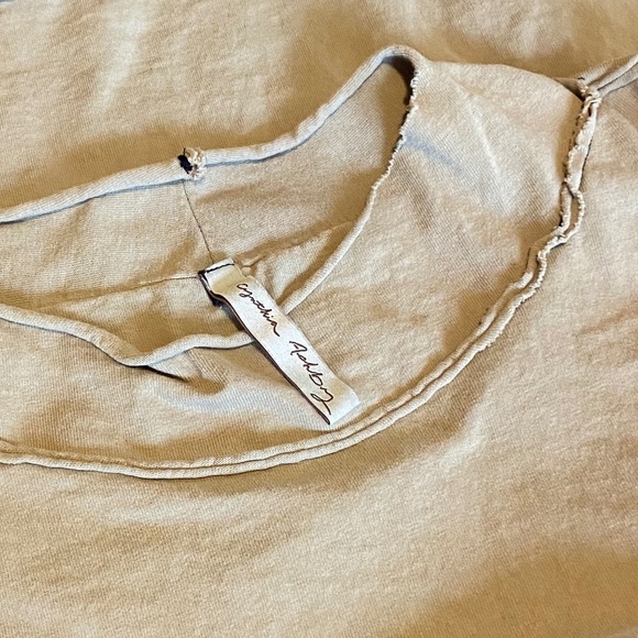 Tan Cynthia Ashby Cotton Top - Picture 7 of 8